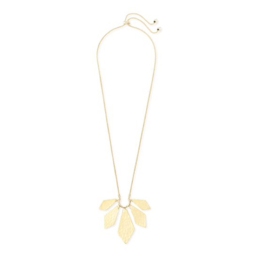Mari Metal Long Pendant Necklace